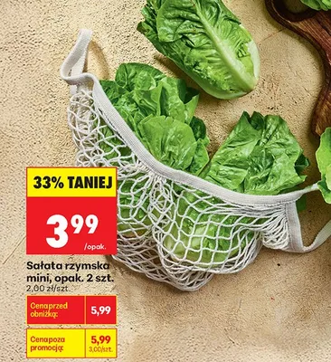 Sałata rzymska mini promocja w Biedronka