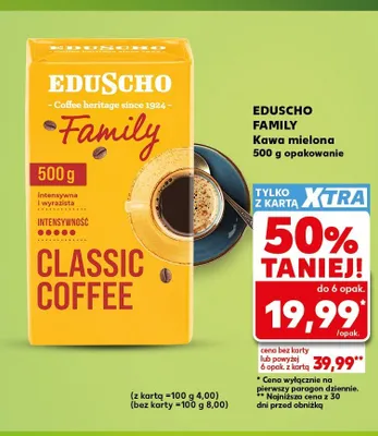 Kawa mielona EDUSCHO FAMILY promocja w Kaufland