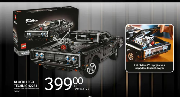 Klocki LEGO Technic 42231 promocja w Selgros