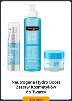 Zestaw kosmetyków do twarzy Neutrogena Hydro Boost promocja w Amazon