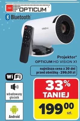 Projektor OPTICUM HD VISION XI promocja w Carrefour