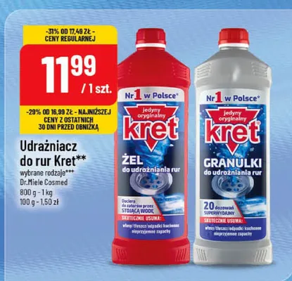 Udrażniacz do rur wybrane rodzaje promocja w POLOmarket