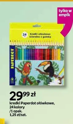 Kredki ołówkowe Paperdot 24 kolory promocja w Empik