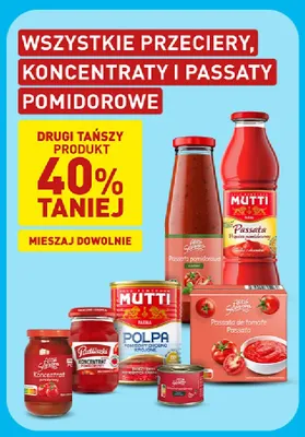 Przeciery, koncentraty i passaty pomidorowe promocja w Aldi