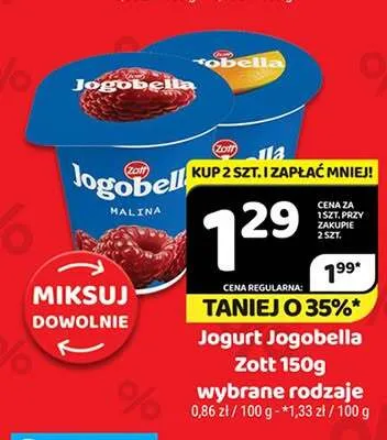 Jogurt Jogobella malina Zott promocja w Delfin