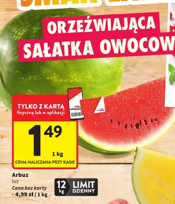 Arbuz luz promocja w Intermarche