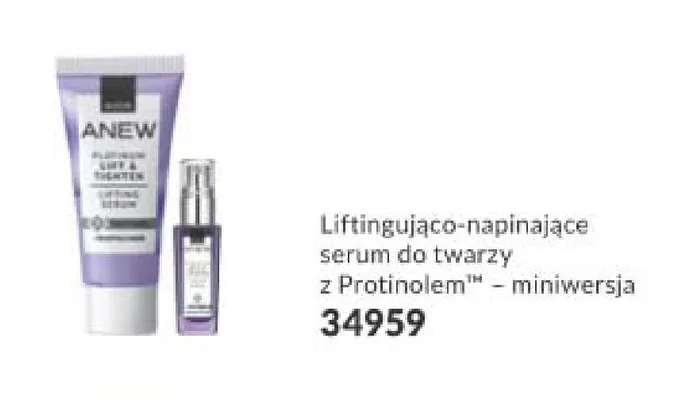 Liftingująco-napinające serum do twarzy z Protinolem miniwersja Anew promocja w AVON