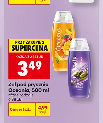 Żel pod prysznic Oceania promocja w Biedronka