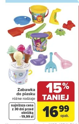 Zabawka do piasku promocja w Carrefour