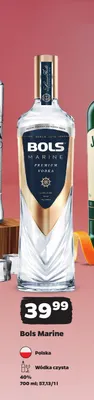 Wódka czysta Bols Marine 40% promocja w Netto