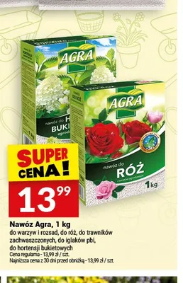 Nawóz do trawników zachwaszczonych Agra promocja w Twój Market