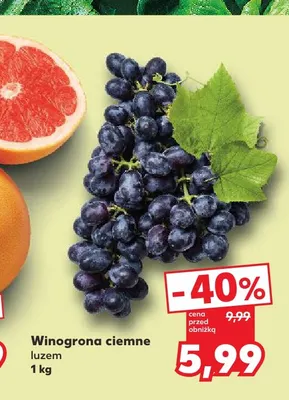 Winogrona ciemne promocja w Kaufland
