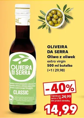 Oliwa z oliwek extra virgin promocja w Kaufland