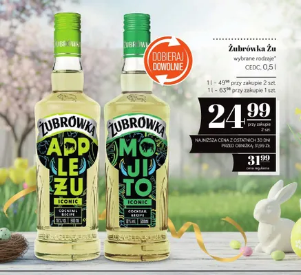Wódka Żubrówka Żu wybrane rodzaje CEDC promocja w POLOmarket