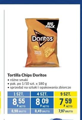 Tortilla Chips Doritos różne smaki promocja w Makro