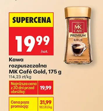 Kawa rozpuszczalna Premium Gold promocja w Biedronka