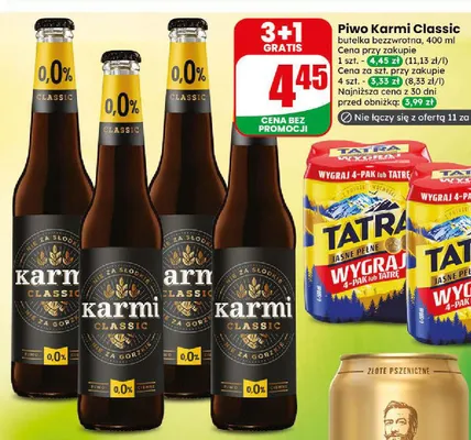 Piwo bezalkoholowe Karmi Classic promocja w Dino