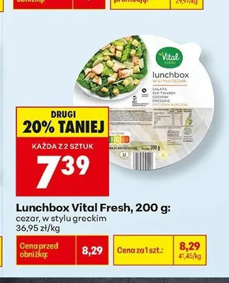Lunchbox Vital Fresh cezar promocja w Biedronka