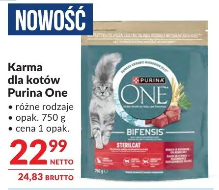 Karma dla kotów Purina One Bifensis promocja w Makro