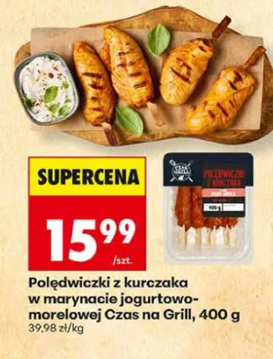 Polędwiczki z kurczaka w marynacie jogurtowo-morelowej Czas na Grill promocja w Biedronka