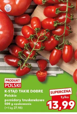 Polskie pomidory truskawkowe K-Stąd Takie Dobre promocja w Kaufland