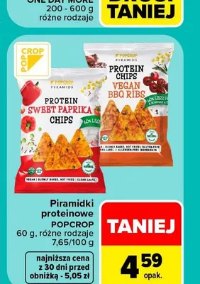 Piramidki proteinowe Popcrop Sweet Paprika promocja w Carrefour Market