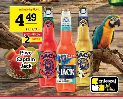 Piwo Captain Jack Watermelon promocja w Gram Market