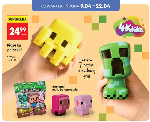 Figurka gniotek wys. ok. 8,5cm promocja w Biedronka