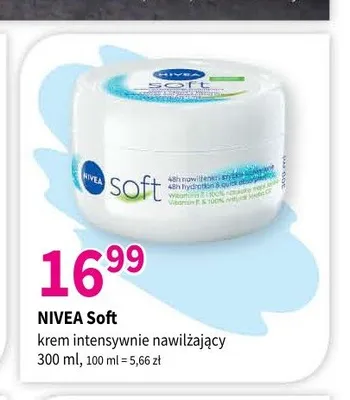 Krem intensywnie nawilżający Nivea Soft promocja w Drogerie Polskie