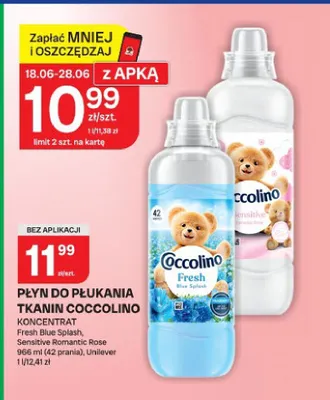 Płyn do płukania tkanin Coccolino Sensitive Romantic Rose promocja w Chorten