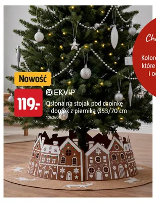 Osłona na stojak pod choinkę domek z piernika Ø53/70 cm Ekvip promocja w Jula