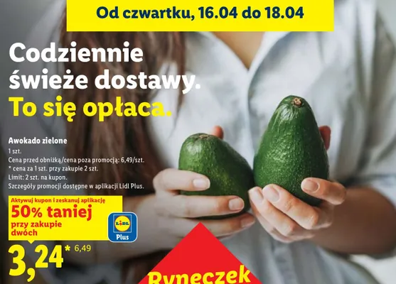 Awokado zielone promocja w Lidl