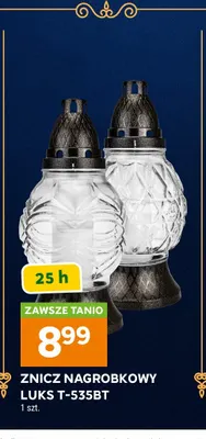 Znicz nagrobkowy Luks T-535BT promocja w Stokrotka