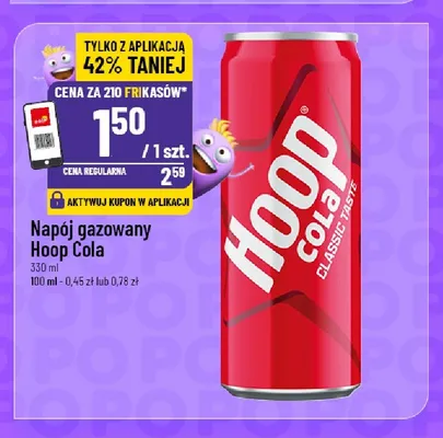 Napój gazowany Hoop Cola promocja w POLOmarket