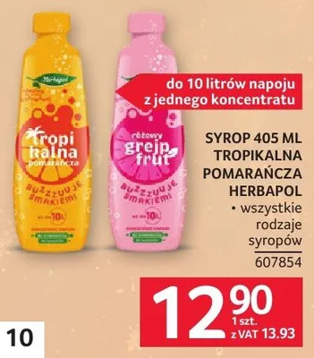 Syrop tropikalna pomarańcza promocja w Selgros