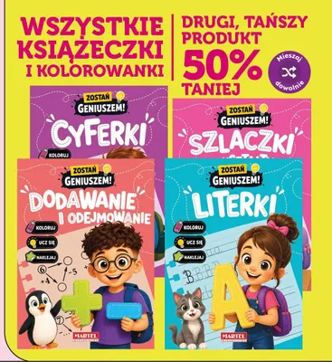 Książeczka Dodawanie i Odejmowanie Zostań Geniuszem! promocja w Dino