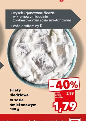 Filety śledziowe w sosie śmietanowym promocja w Kaufland