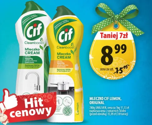Mleczko Cif Lemon, Original promocja w Arhelan