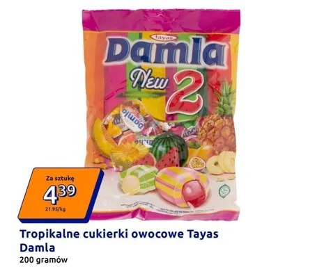 Tropikalne cukierki owocowe Damla promocja w Action