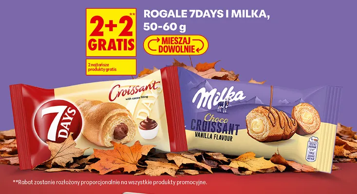 Rogal 7Days Croissant with cocoa filling promocja w Biedronka