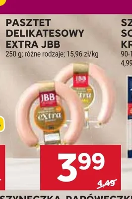 Pasztet delikatesowy extra JBB promocja w Stokrotka