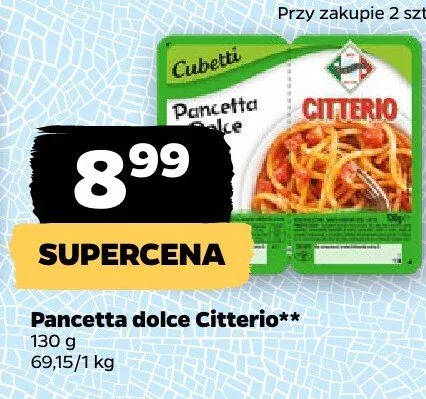 Pancetta dolce Citterio promocja w Netto