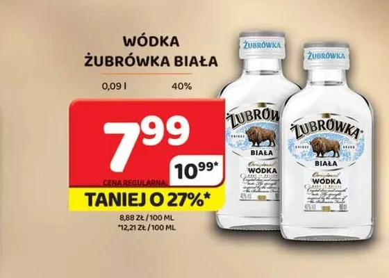 Wódka Żubrówka Biała promocja w Delfin