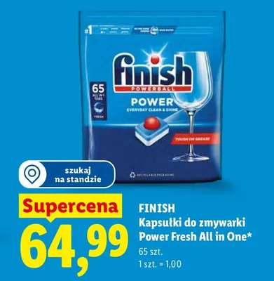 Kapsułki do zmywarki Power Fresh All in One promocja w Lidl