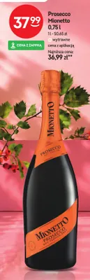 Wino musujące Prosecco Mionetto promocja w Żabka