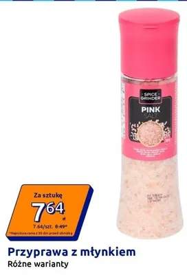 Przyprawa z młynkiem Pink Salt promocja w Action