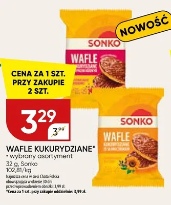 Wafle kukurydziane promocja w Chata Polska