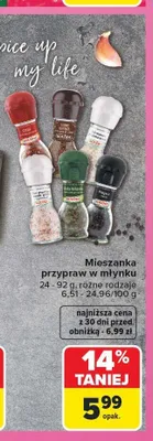 Mieszanka przypraw w młynku sól morska Kotanyi promocja w Carrefour