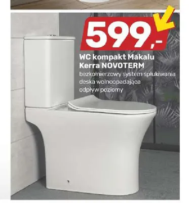 Wc kompakt Makalu Kerra Novoterm promocja w Bricomarche