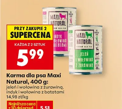 Karma dla psa jeleń i wołowina z żurawiną promocja w Biedronka